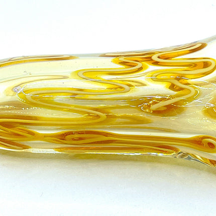 Topaz Swirl Glass Chillum Pipe – 3 Inch One Hitter Straight Pipe