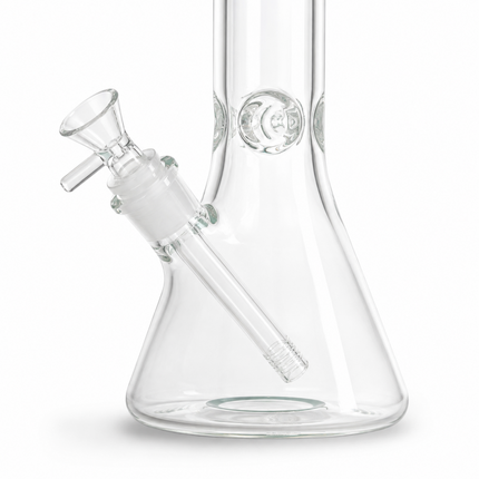 Green Accent Beaker Glass Water Pipe Ice Catcher 14mm Bowl 10.5 inch