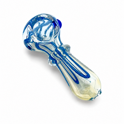 [2PC Bundle] Ruby Ocean Stream Handcraft Glass Pipes 3 inch