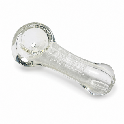 [2PC Bundle] Honey Frost Handcraft Glass Pipes Amber Clear 3 inch