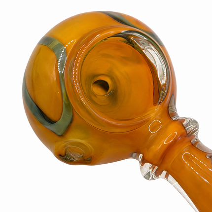 [2PC Bundle] Phoenix Feather Twist Body Color Swirl Glass Hand Pipes Set