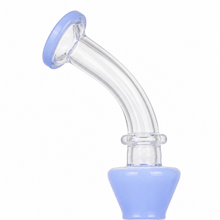 Light Blue Goblin Face Percolator Glass Water Pipe 14mm 7 inch