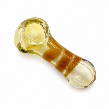 [2PC Bundle] Sapphire Caramel Handcraft Glass Pipes Blue Amber 3 inch