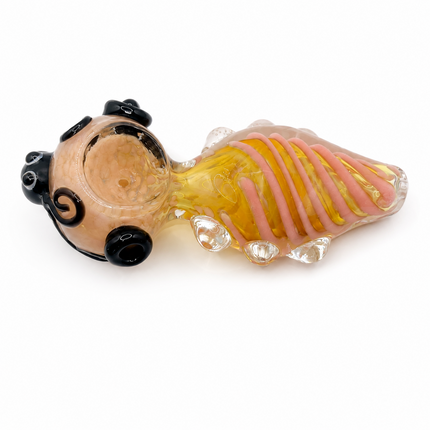Octopus Invasion Honey Coil High Quality Glass Hand Pipe 4.5 Inch