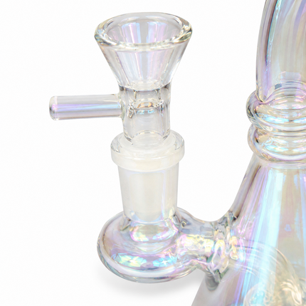 Glass Water Pipe with Perc Tri Beaker Glass Water Pipe with Perc with 14mm Bowl