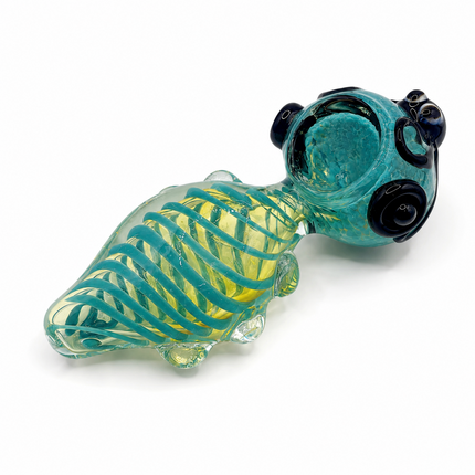 Octopus Invasion Aqua Coil High Quality Glass Hand Pipe Colorful 4.5 Inch