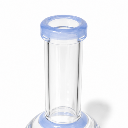 Light Blue Glass Water Pipe Clear Octopus Percolator Tree Perc 7.5 inch