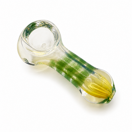 [2PC Bundle] Ocean Grove Duo Handcraft Glass Pipes Green Blue Yellow 3 inch