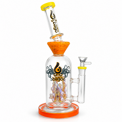 Biigo Sunfire Kraken Tentacle Handcraft Glass Bong - Made in USA - 11 Inch