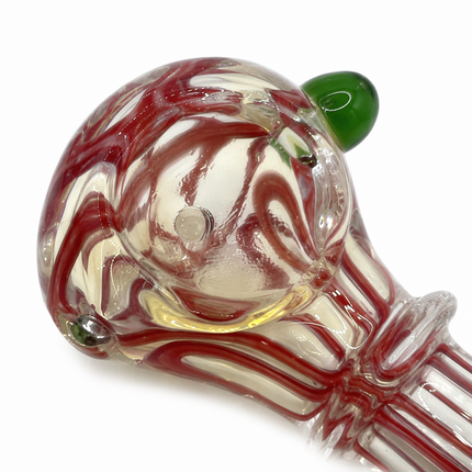 [2PC Bundle] 3" Ribbed Twist Body Glass Hand Pipe Assorted Swirl Color Set
