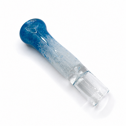Ocean Frost Handcraft Glass Chillum Pipe Clear Blue Gradient 3~3.5 inch