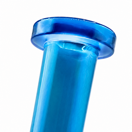 Cotton Candy Chrome Blue Pink Glass Bong Internal Perc 14mm Bowl 8.5 Inch