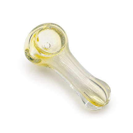 [2PC Bundle] Emerald Frost Handcraft Glass Pipes Green Clear 3 inch