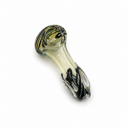 [3PC Bundle] Tornado Ribbon Swirl Glass Hand Pipe Set 4 Inch Assorted