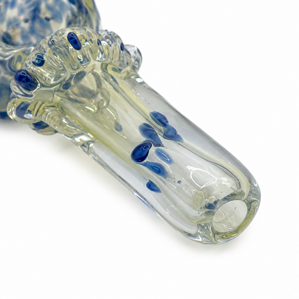 [2PC Bundle] Blueberry Crown Bubble Glass Hand Pipe Raised Dot 4.5 Inch