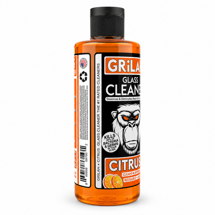 GRILAH Citrus Orange Glass Pipe Bong Cleaner Resin Remover Reusable - 16 oz