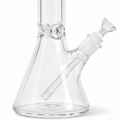 Light Blue Accent Beaker Glass Water Pipe Ice Catcher 14mm Bowl 10.5 inch
