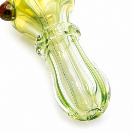[2PC Bundle] Red Lime Glow Swirl Glass Hand Pipe Set Assorted Colors 3inch