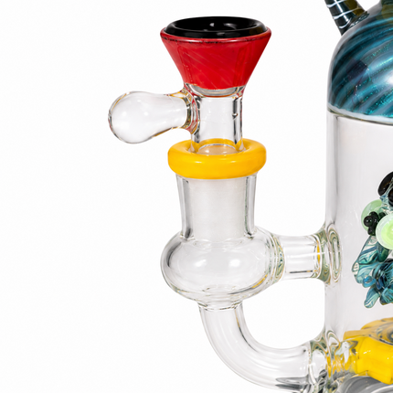 Stormfang Guardian Fairy Perc 14mm Glass Bong  - Made in USA - 11 Inch