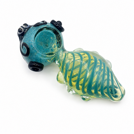 Octopus Invasion Aqua Coil High Quality Glass Hand Pipe Colorful 4.5 Inch