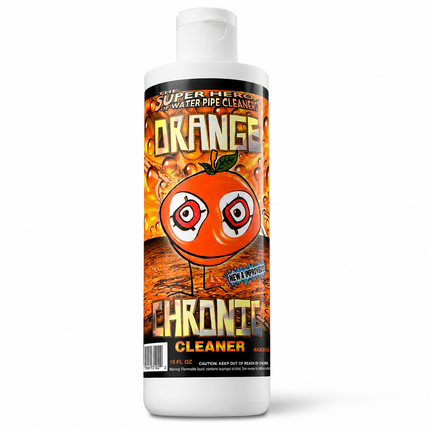 Orange Chronic Water Pipe Cleaner 16 oz Glass Silicone Cleaner