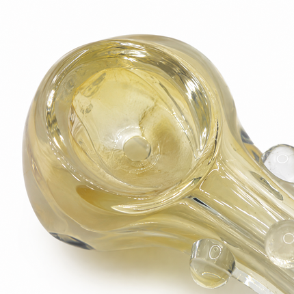 [Pack of 2] Ghost Peanut Mini Glass Hand Pipe Thick Cute Pocket Size - 3 Inch