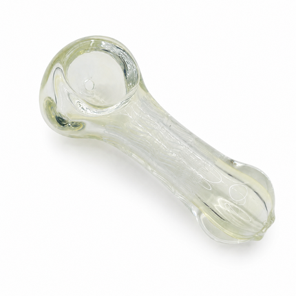 [2PC Bundle] Sapphire Frost Handcraft Glass Pipes Blue Clear 3 inches