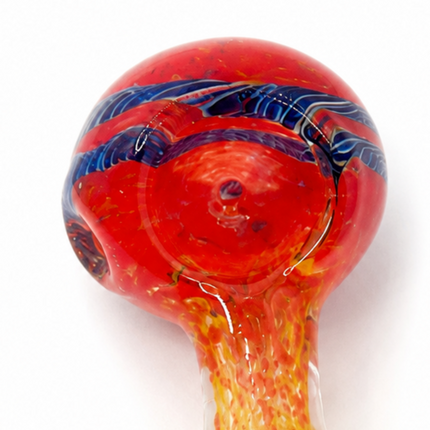 [2PC Bundle] Coral Bloom Glass Hand Pipe Set Assorted Colors 4 inch