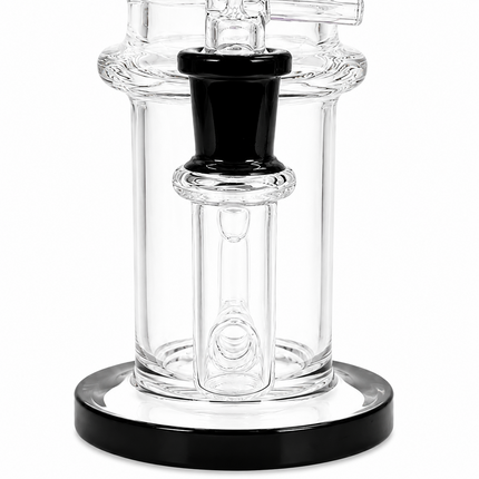 Lavender Donut Diffuser Percolator Glass Water Pipe 14mm Bowl 8.5 inches