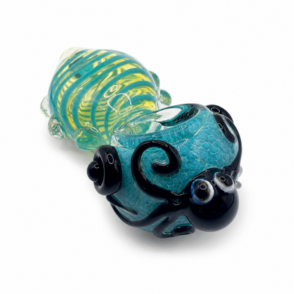 Octopus Invasion Aqua Coil High Quality Glass Hand Pipe Colorful 4.5 Inch