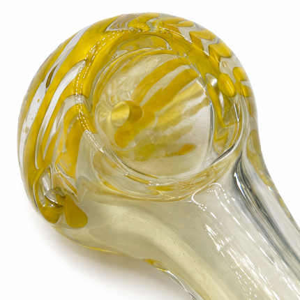 [3PC Bundle] Tornado Ribbon Swirl Glass Hand Pipe Set 4 Inch Assorted