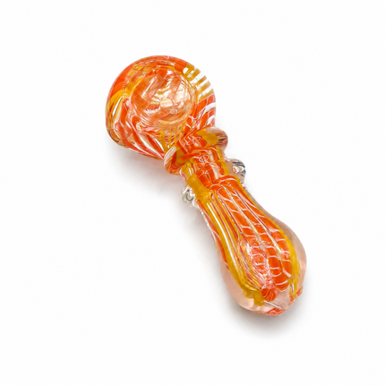 [2PC Bundle] Citrus Patriot Twist Glass Hand Pipes Multicolor 3 Inch