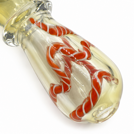 [2PC Bundle] Elegant Honey Swirl Glass Hand Pipe Set Assorted Colors
