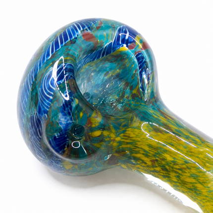 [2PC Bundle] Sunset Garden Glass Hand Pipe Set Assorted Colors - 4 inch