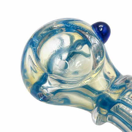 [2PC Bundle] 3" Ribbed Twist Body Glass Hand Pipe Assorted Swirl Color Set