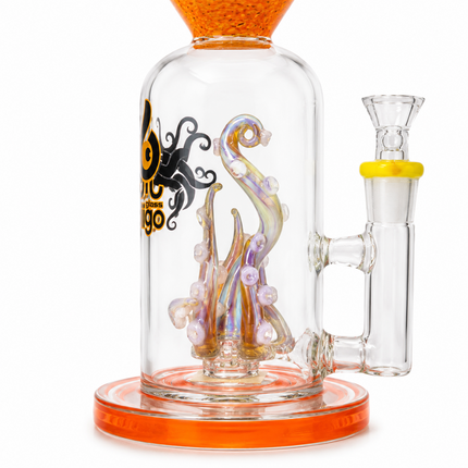 Biigo Sunfire Kraken Tentacle Handcraft Glass Bong - Made in USA - 11 Inch