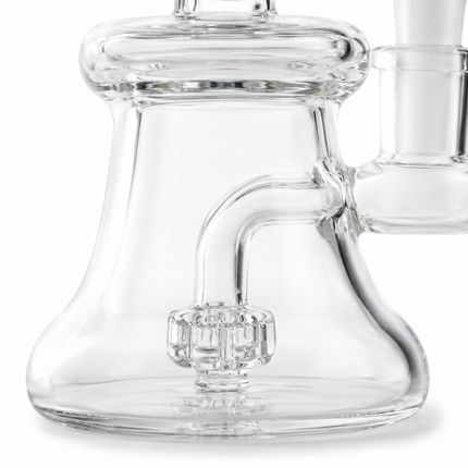 Black Accent Green Sun Face Bubbler Tri Beaker Glass Water Pipe 14mm - 6 inch