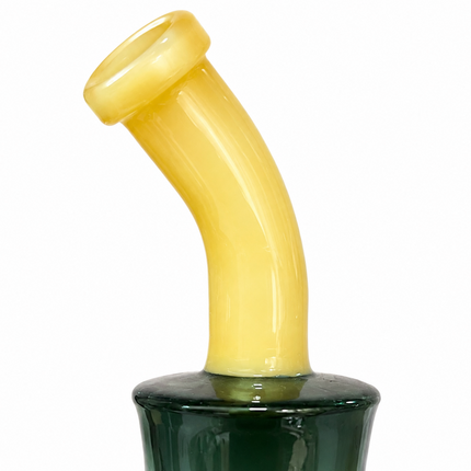 [4PC Bundle] 2 Amber Green 2 Dark Gray Yellow Mini Glass Water Pipe Set 6 Inch