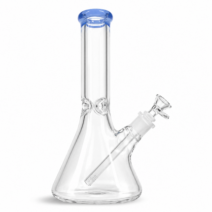 Light Blue Accent Beaker Glass Water Pipe Ice Catcher 14mm Bowl 10.5 inch