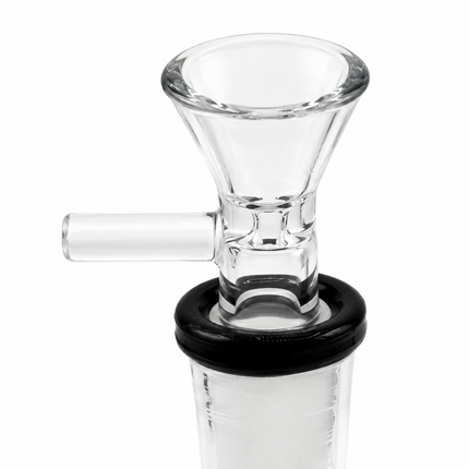 Midnight Mandala Black Sphere Glass Bong Disc Percolator 14mm Bowl 7 Inch