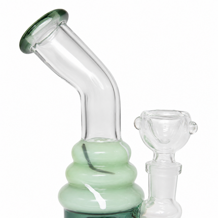 Mint Sprinkle Cupcake Disc Percolator Water Pipe 14mm Bowl 6 inch