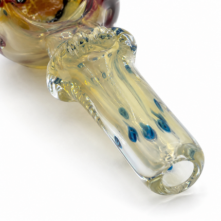 [2PC Bundle] Blueberry Crown Bubble Glass Hand Pipe Raised Dot 4.5 Inch