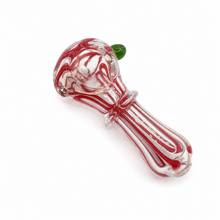 [2PC Bundle] 3" Ribbed Twist Body Glass Hand Pipe Assorted Swirl Color Set