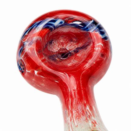 [2PC Bundle] Garden Bloom Flower Accent Glass Hand Pipes Assorted Colors 4 Inch