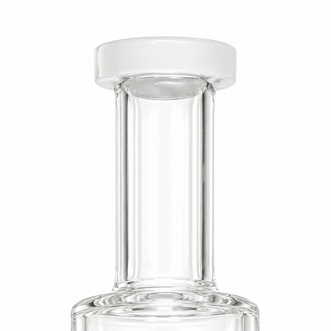 Ghost White Pepper Showerhead Perc Glass Water Pipe 14mm 6.5 inch