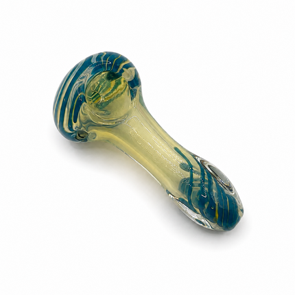 [3PC Bundle] Tornado Ribbon Swirl Glass Hand Pipe Set 4 Inch Assorted