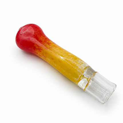 Sunset Blaze Handcraft Glass Chillum Pipe Yellow Red Gradient 3~3.5 inch