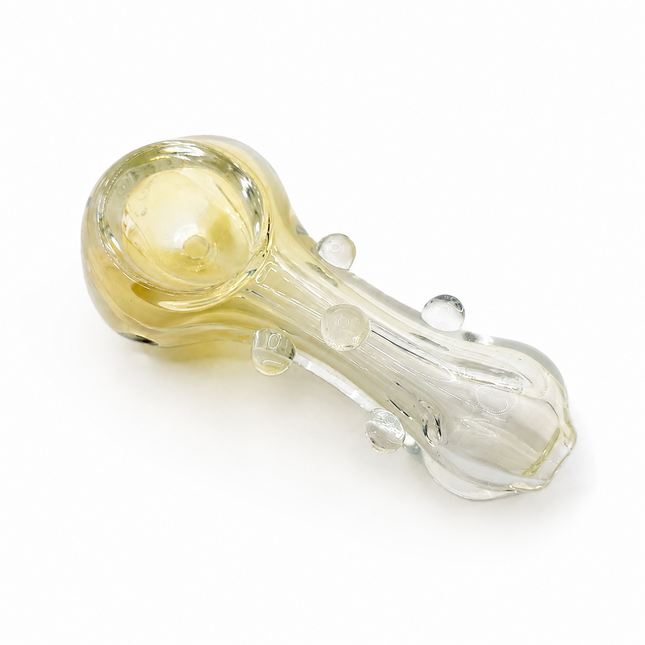 [Pack of 2] Ghost Peanut Mini Glass Hand Pipe Thick Cute Pocket Size - 3 Inch