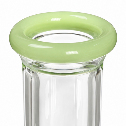 Neon Lime Freezer Ready Glycerin Beaker Glass Bong 14mm Bowl 8.5 inch