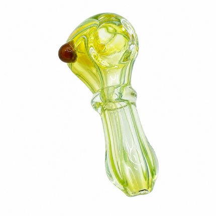 [2PC Bundle] Red Lime Glow Swirl Glass Hand Pipe Set Assorted Colors 3inch